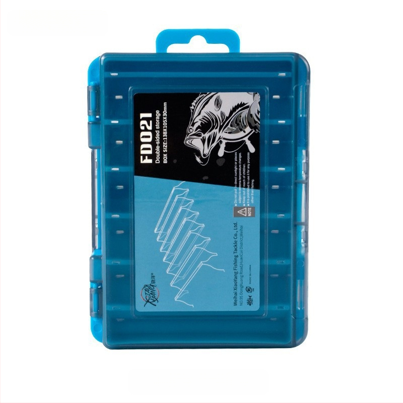 XINLANG žvejybos masalų laikymo dėžutė, dviejų sluoksnių, dvipusė, nešiojama, atspari vandeniui žvejybos reikmenims