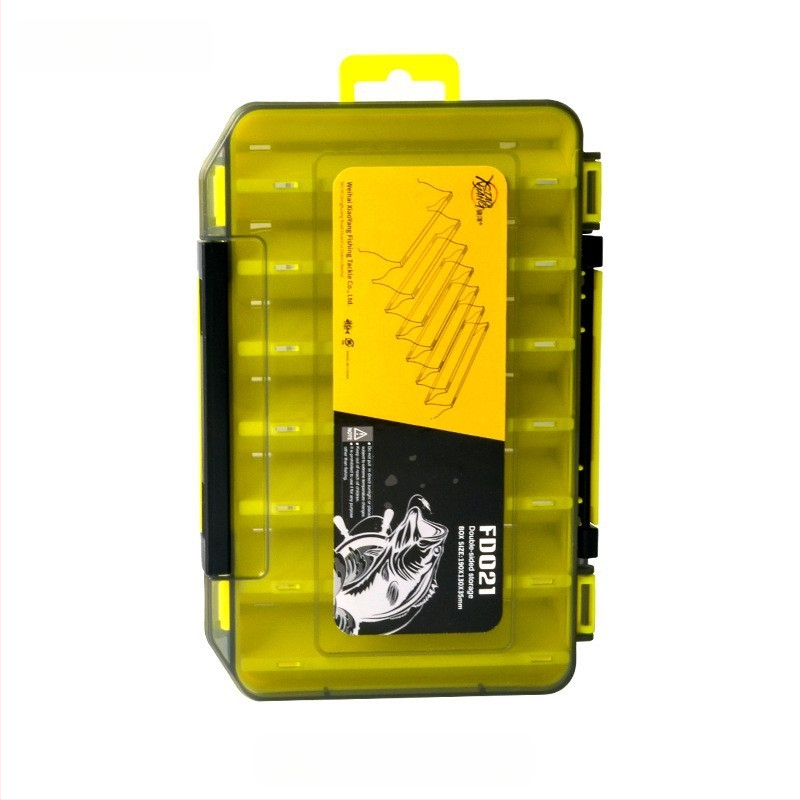 XINLANG žvejybos masalų laikymo dėžutė, dviejų sluoksnių, dvipusė, nešiojama, atspari vandeniui žvejybos reikmenims