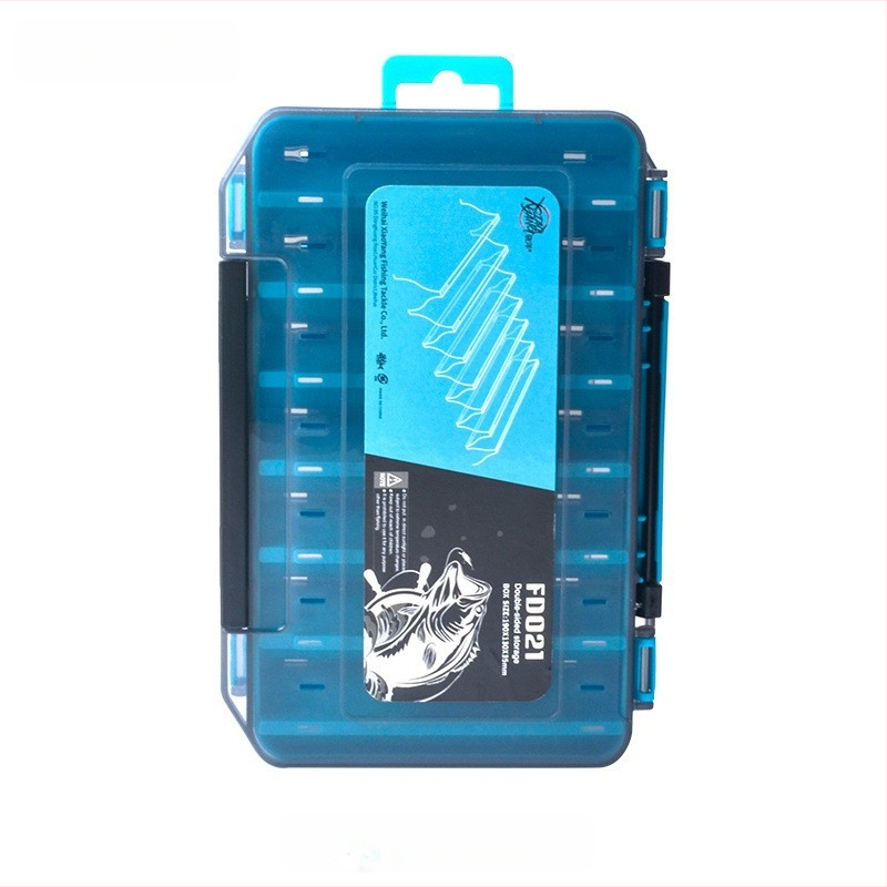 XINLANG žvejybos masalų laikymo dėžutė, dviejų sluoksnių, dvipusė, nešiojama, atspari vandeniui žvejybos reikmenims