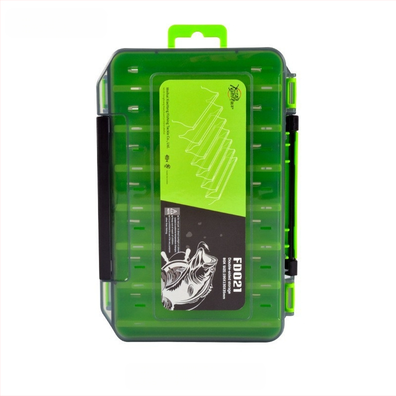 XINLANG žvejybos masalų laikymo dėžutė, dviejų sluoksnių, dvipusė, nešiojama, atspari vandeniui žvejybos reikmenims