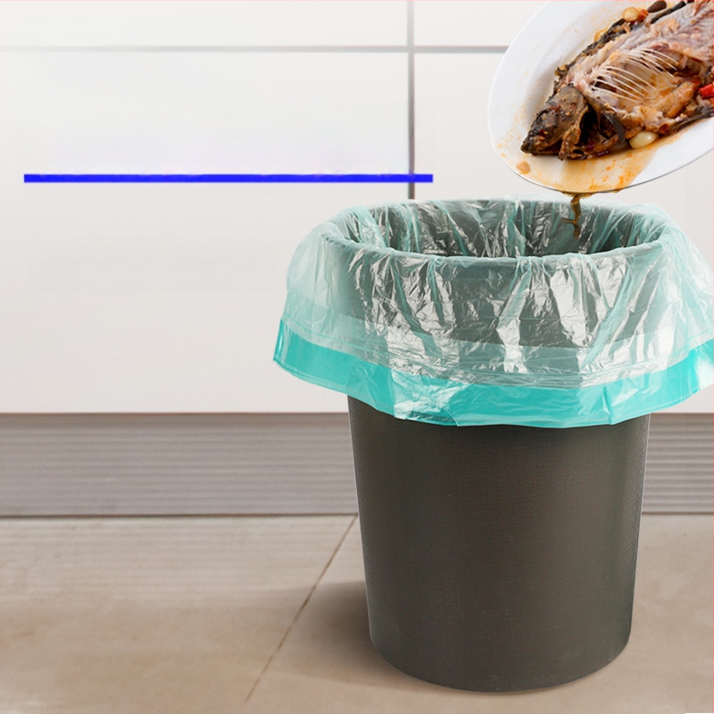 HS HDPE торби за отпадъци с връзка, еднократни, за дома, дебелина 0,011 мм