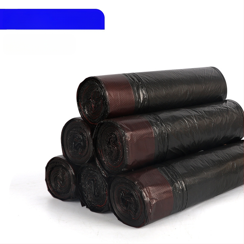 HS HDPE торби за отпадъци с връзка, еднократни, за дома, дебелина 0,011 мм