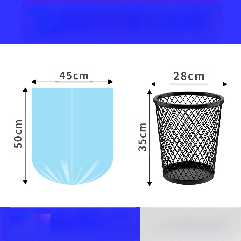 HS HDPE торби за отпадъци с връзка, еднократни, за дома, дебелина 0,011 мм