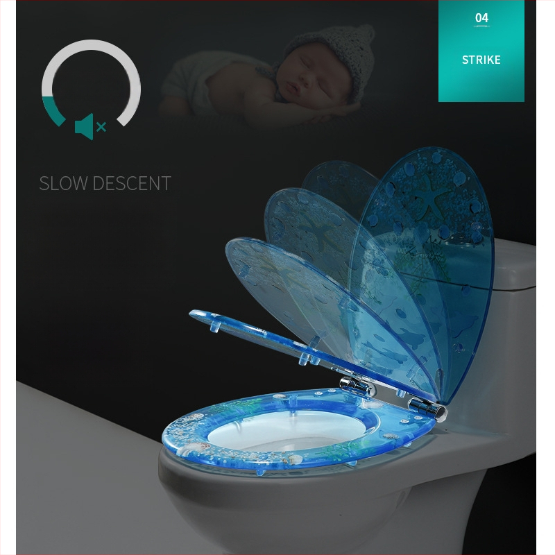 WC-fedél, univerzális vastagított kialakítás, UF gyanta, csillapítóval, stílus Standard, modern egyszerűség, márka Home Now, merev pántok