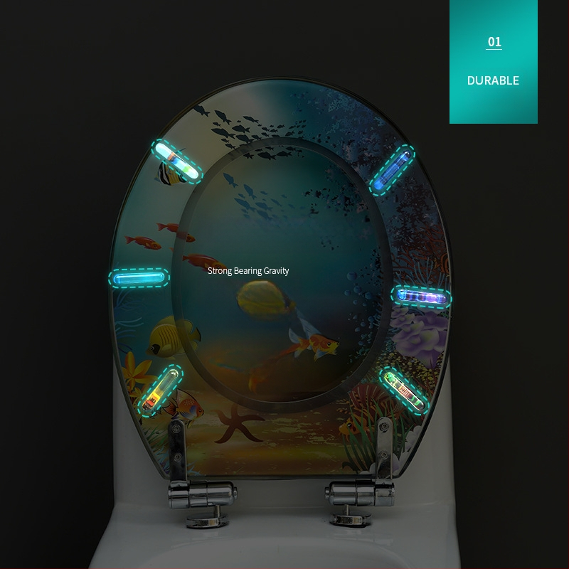 WC-fedél, univerzális vastagított kialakítás, UF gyanta, csillapítóval, stílus Standard, modern egyszerűség, márka Home Now, merev pántok