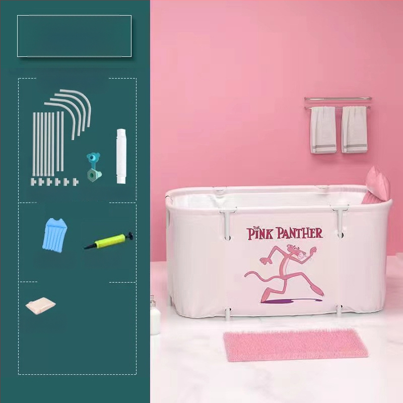 Vas de baie pliabil pentru adulți, pentru baie, material nylon; stil: dublu, pliabil, înălțat.