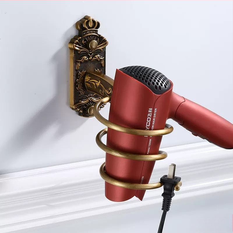 Eiropas stila dvieļu turētājs, antīks komplekts vannas istabai, Space alumīnijs, sienas stiprinājums, ar vintage izgreznotiem metāla elementiem