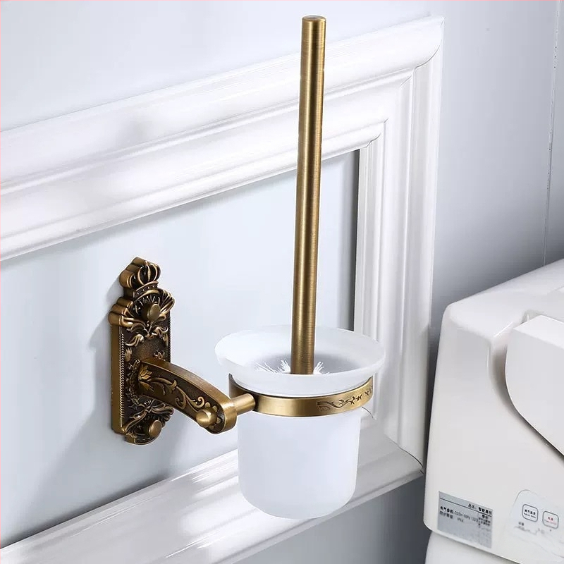 Eiropas stila dvieļu turētājs, antīks komplekts vannas istabai, Space alumīnijs, sienas stiprinājums, ar vintage izgreznotiem metāla elementiem