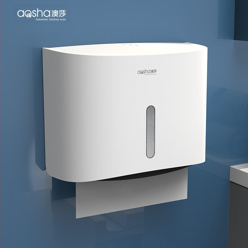 Fali szerelhető papírtörlődoboz — ABS, vízálló, lyukasztás nélküli, modell 6015