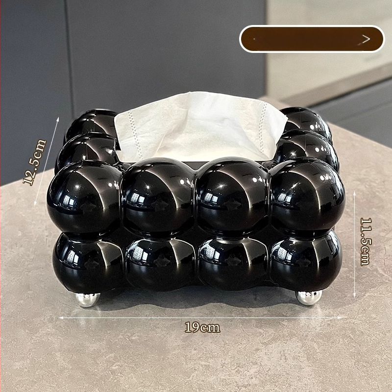 Zsebkendő-doboz – modern PP anyag, modell HL-9668569, alkalmas autóba, nappaliba és fürdőbe, kihúzható zsebkendő mechanizmussal