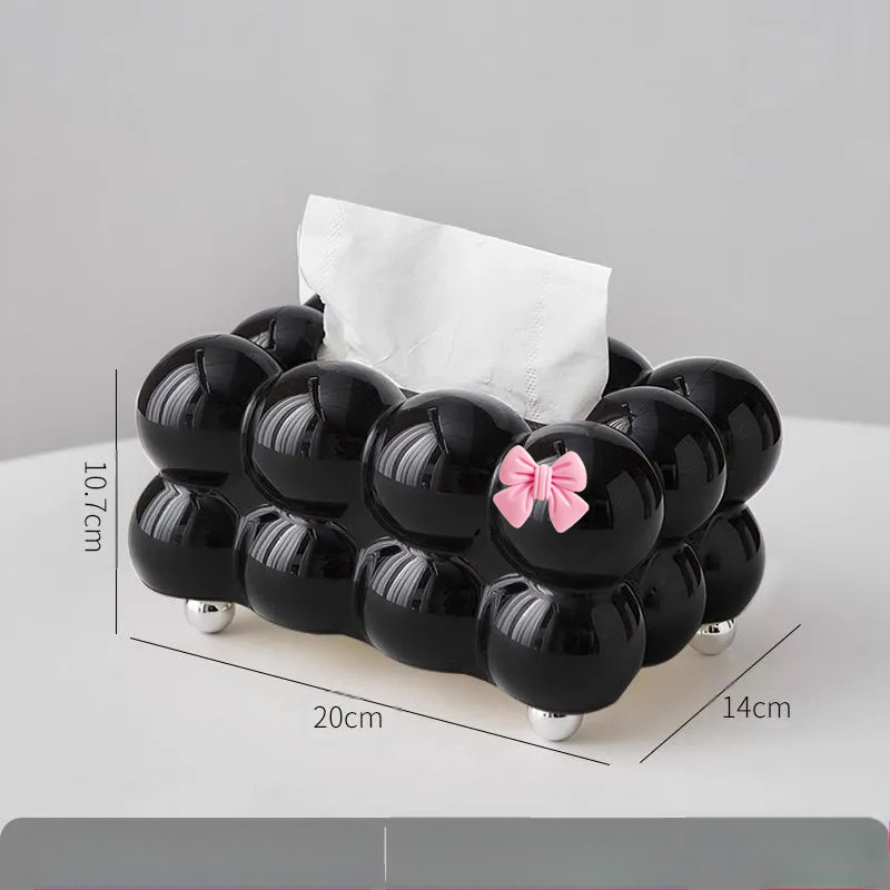 Zsebkendő-doboz – modern PP anyag, modell HL-9668569, alkalmas autóba, nappaliba és fürdőbe, kihúzható zsebkendő mechanizmussal