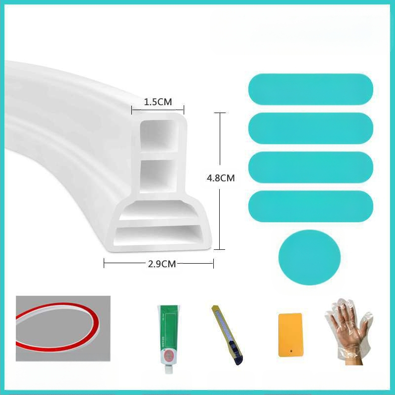 Самозалепваща водоустойчива бариерна лента за баня, душ, тоалет и кухня; марка Qian hoarding; Сертификация: Няма; Без рама: Не