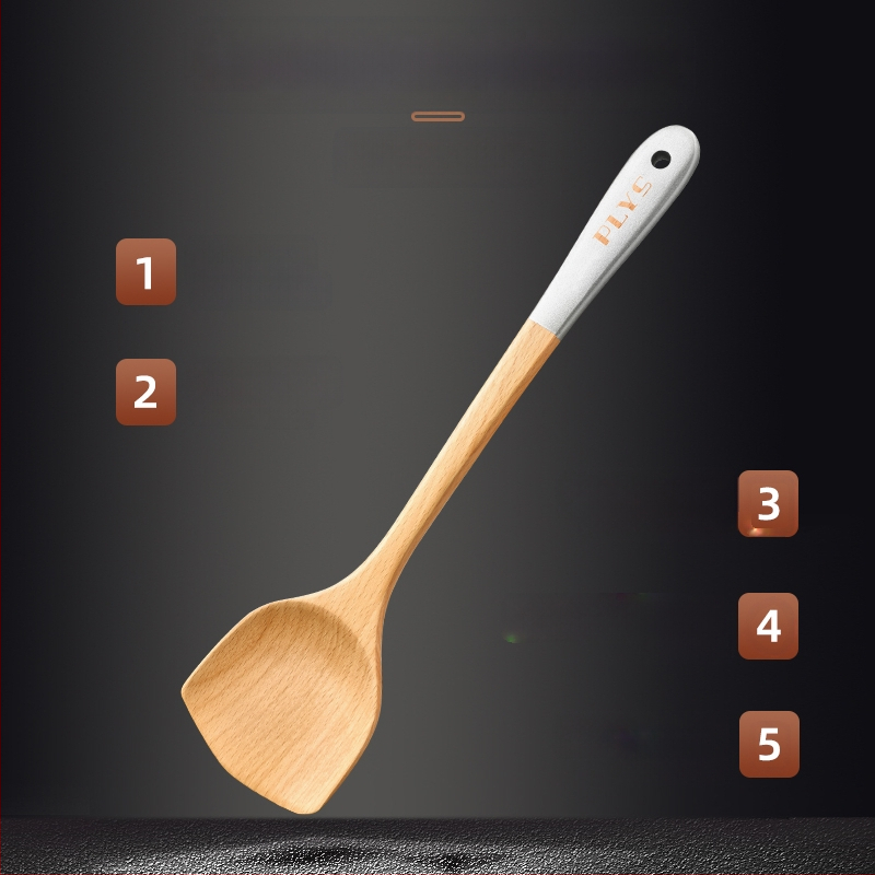 Puidust spaatel köögitarvik PLYS/Pales — kõrge temperatuuriga vastupidav