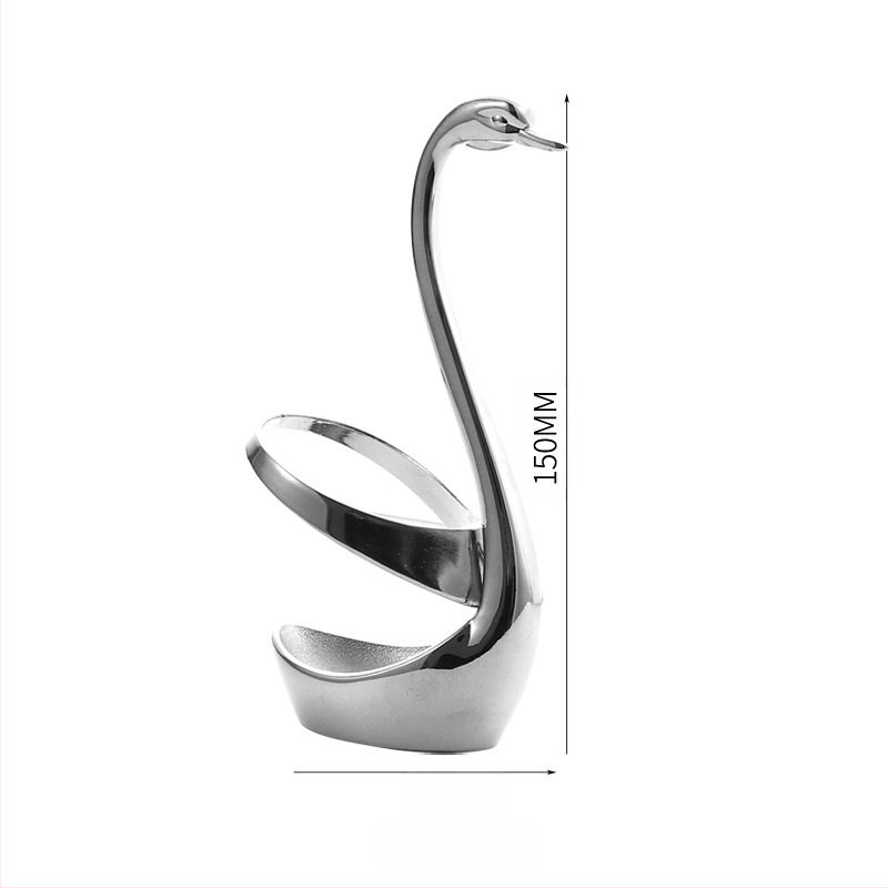 Rozsdamentes acél desszertkanál és gyümölcs villa készlet, könnyű luxus stílus, egyszínű mintázat, tükörfényes felület