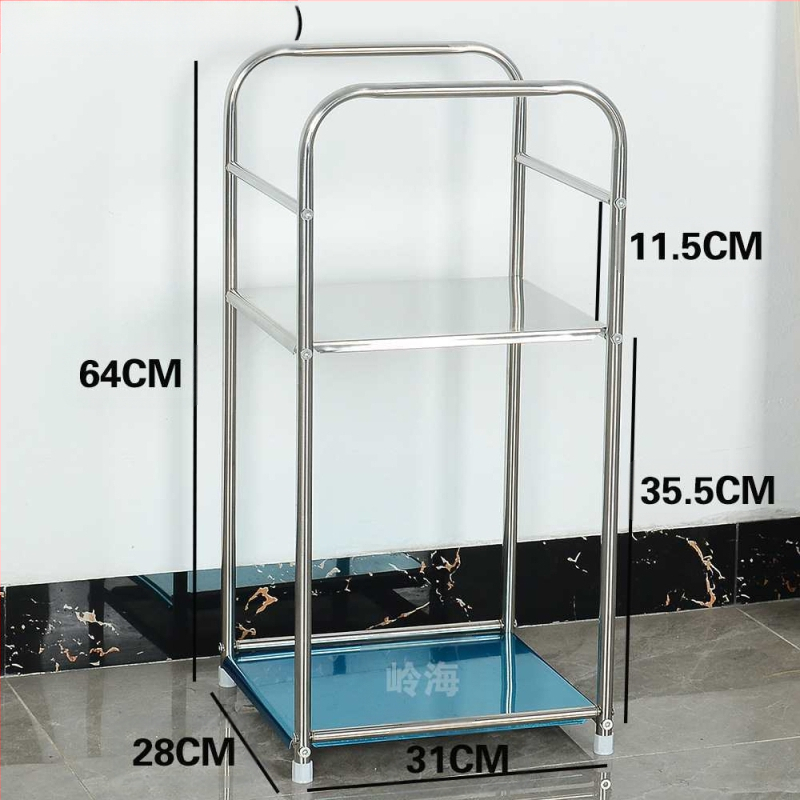 Kerek sarokasztal rozsdamentes acélból, tárolóval, fém vázzal, modell 400, szerelés szükséges