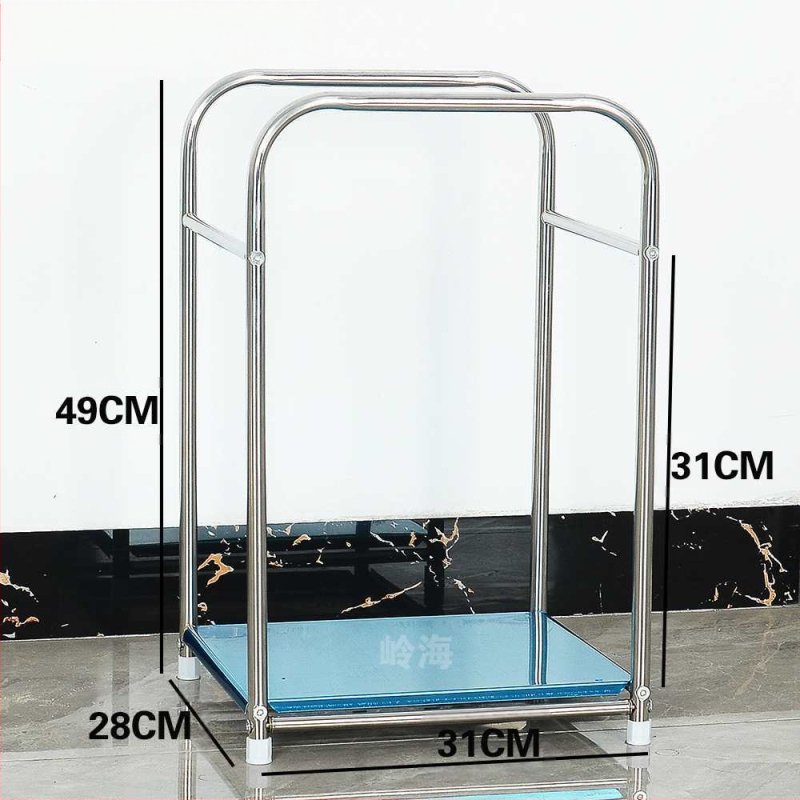 Kerek sarokasztal rozsdamentes acélból, tárolóval, fém vázzal, modell 400, szerelés szükséges