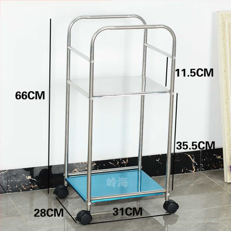 Kerek sarokasztal rozsdamentes acélból, tárolóval, fém vázzal, modell 400, szerelés szükséges