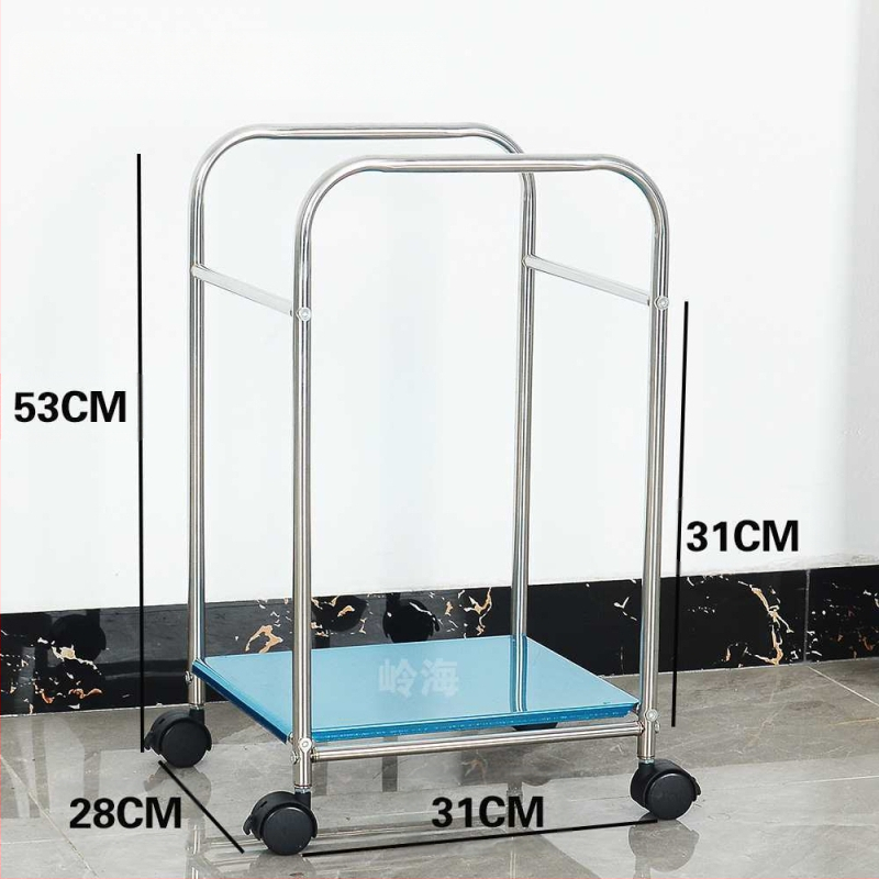 Kerek sarokasztal rozsdamentes acélból, tárolóval, fém vázzal, modell 400, szerelés szükséges