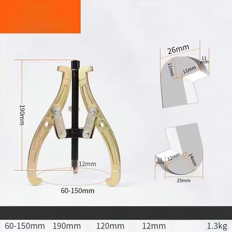 Trīs žokļu kalts vilkšanas instruments gultņu demontāžai – universālais vilcējs, oglekļa tērauds, vilkšanas sērija