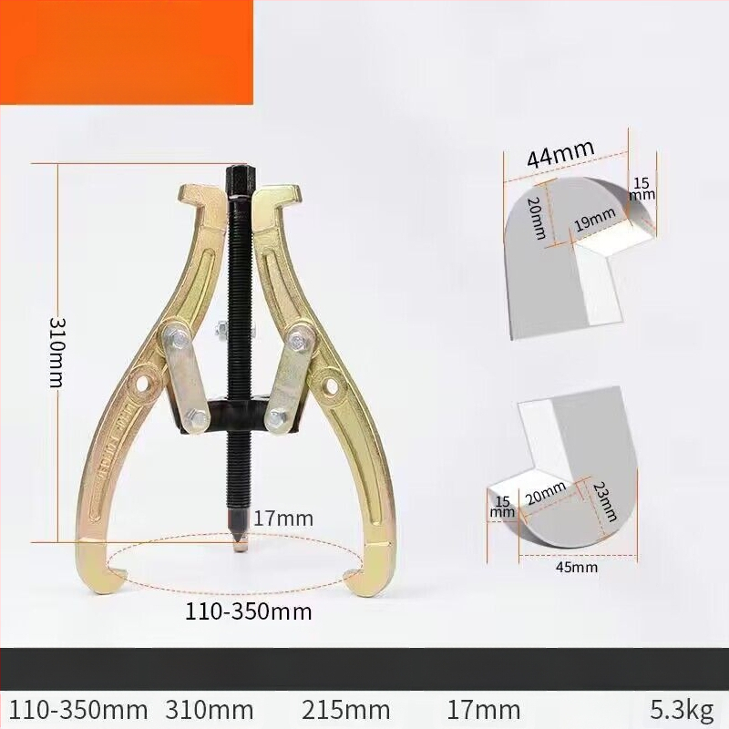 Trīs žokļu kalts vilkšanas instruments gultņu demontāžai – universālais vilcējs, oglekļa tērauds, vilkšanas sērija