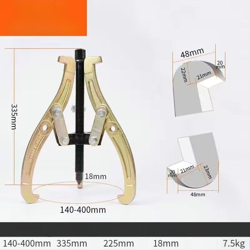 Trīs žokļu kalts vilkšanas instruments gultņu demontāžai – universālais vilcējs, oglekļa tērauds, vilkšanas sērija