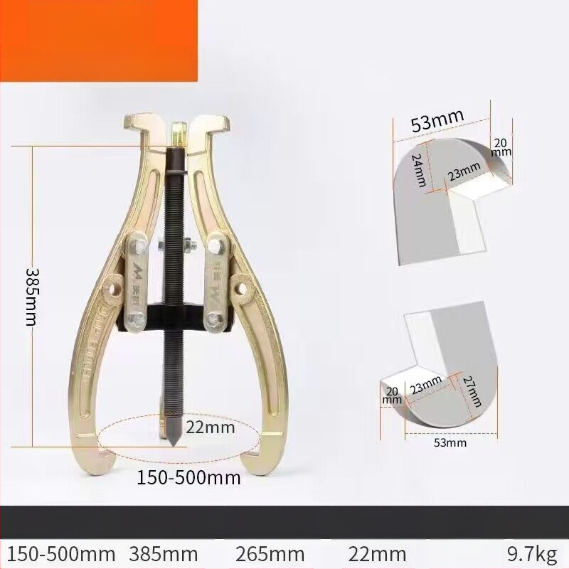 Trīs žokļu kalts vilkšanas instruments gultņu demontāžai – universālais vilcējs, oglekļa tērauds, vilkšanas sērija