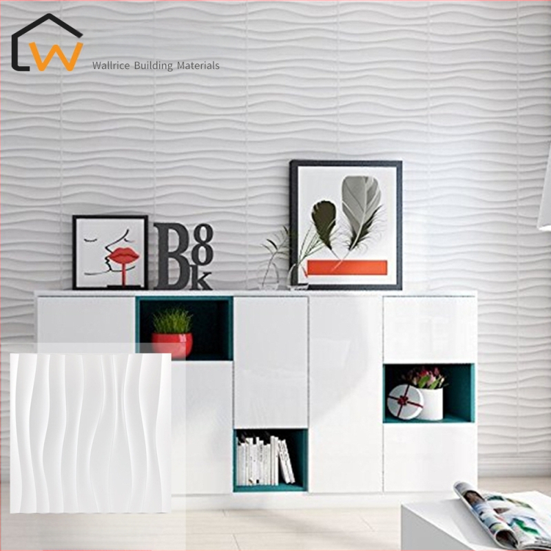 PVC 3D sienas paneļi – Vilnis sērija, reljefains 3D PVC sienas panels, ūdensizturīgs, mitrumizturīgs, ugunsdrošs