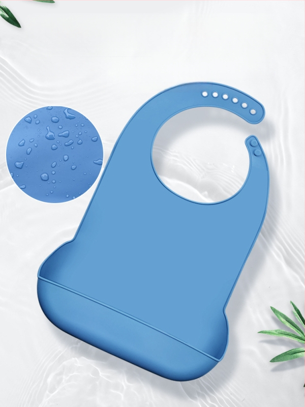 Bibs din silicon pentru adulți, impermeabil, absorbant pentru salivă