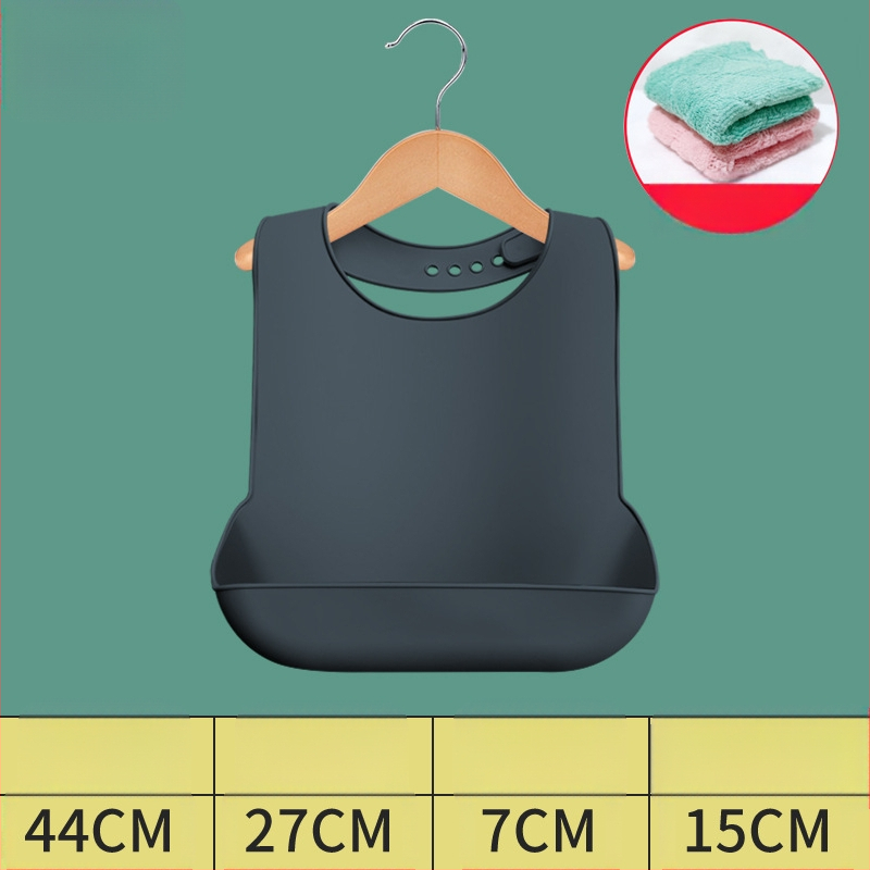 Bibs din silicon pentru adulți, impermeabil, absorbant pentru salivă