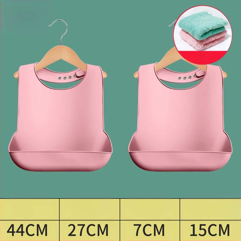 Bibs din silicon pentru adulți, impermeabil, absorbant pentru salivă