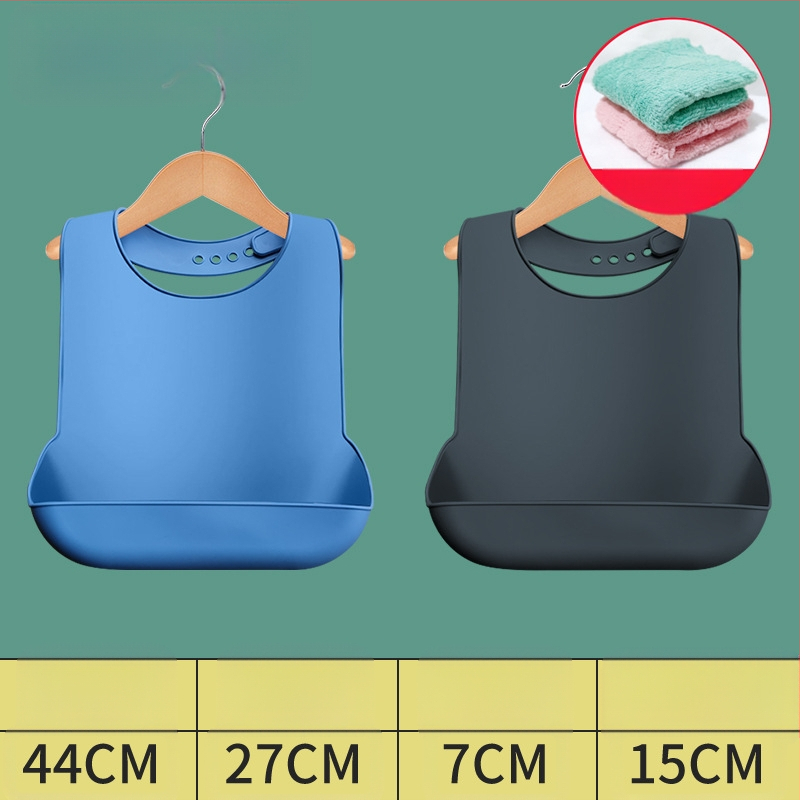 Bibs din silicon pentru adulți, impermeabil, absorbant pentru salivă