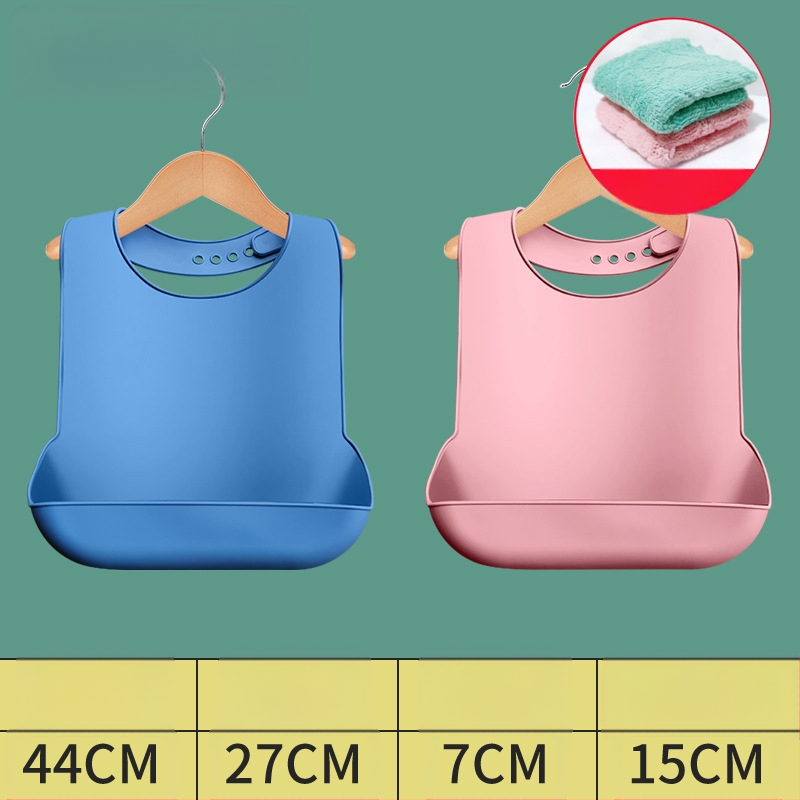 Bibs din silicon pentru adulți, impermeabil, absorbant pentru salivă