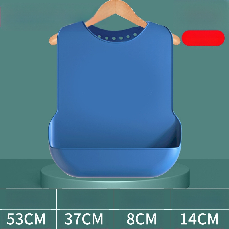 Bibs din silicon pentru adulți, impermeabil, absorbant pentru salivă