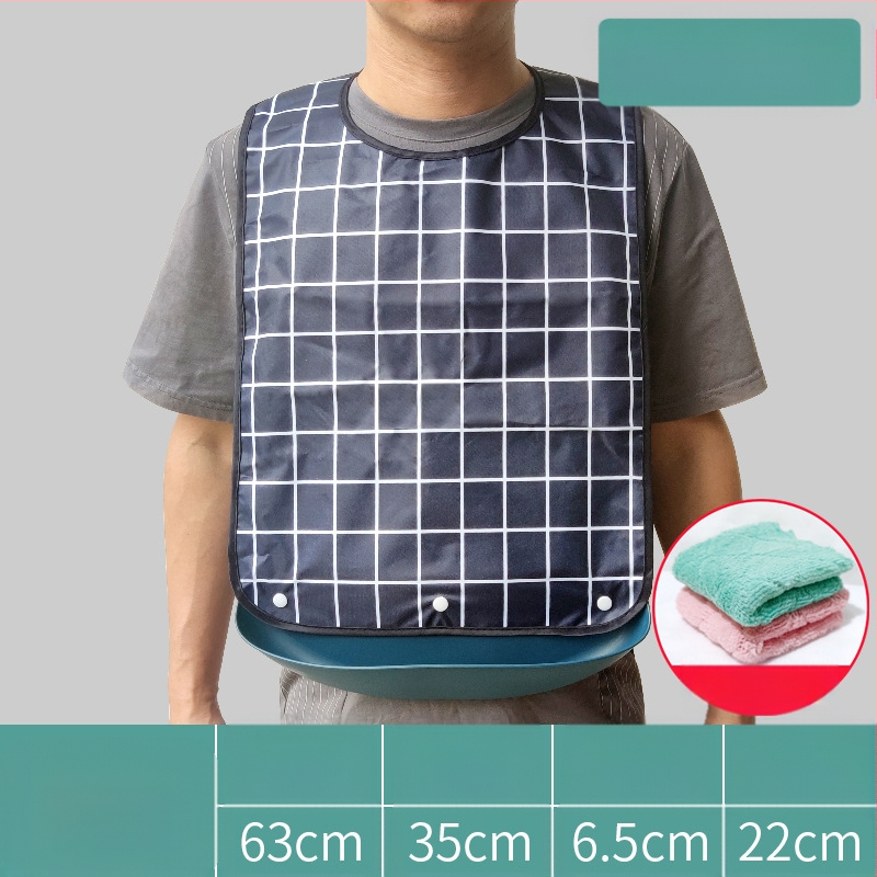 Bibs din silicon pentru adulți, impermeabil, absorbant pentru salivă