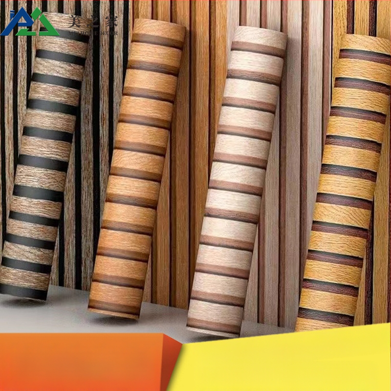 Sienas apdare ar koka tekstūru – PVC, ūdensizturīga, pret pelējumu un traipu izturīga, pašlīmējoša, premium dekors