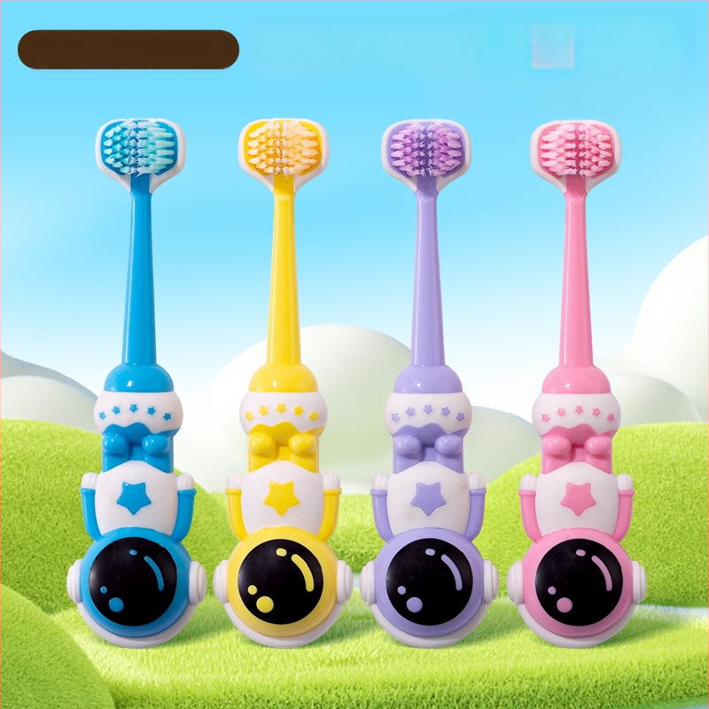 Beiyano U-образна четка за зъби с три страни и меки влакна, комплект от 4 бр., модел 009, за възрастни