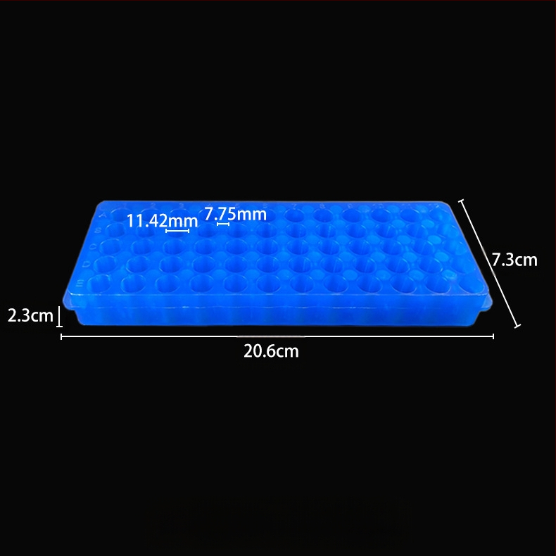 Placă cu 60 găuri, panou dublu, material nou, capacitate 0.5/1.5/2 ml