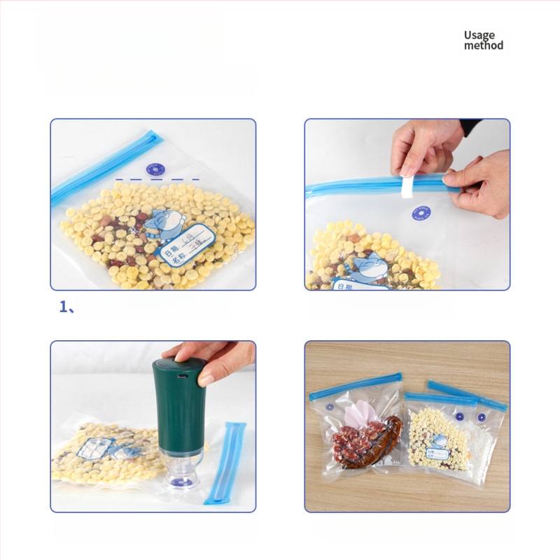 Вакуумна торба с въздушен клапан и цип – хранително качество, многократна употреба, самозатваряща, компресионна вакуум опаковка