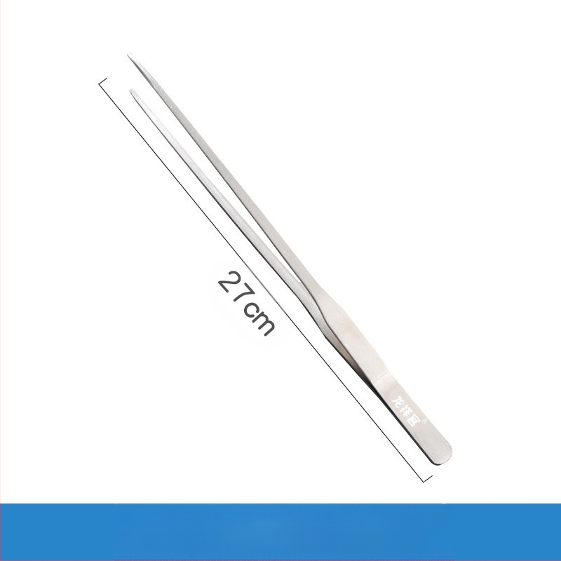 Instrumente pentru amenajare acvariu din oțel inoxidabil: pense din oțel, clemă de hrănire prelungită și foarfecă pentru plante acvatice