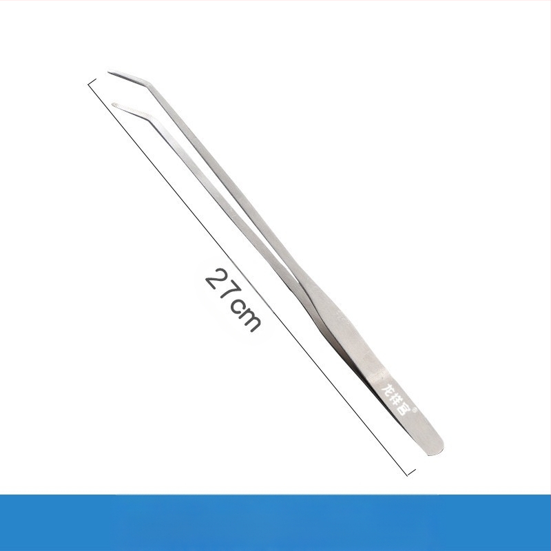 Instrumente pentru amenajare acvariu din oțel inoxidabil: pense din oțel, clemă de hrănire prelungită și foarfecă pentru plante acvatice