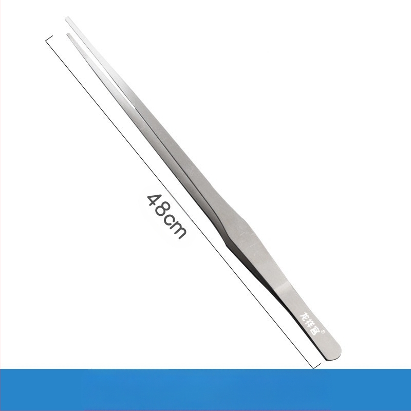 Instrumente pentru amenajare acvariu din oțel inoxidabil: pense din oțel, clemă de hrănire prelungită și foarfecă pentru plante acvatice