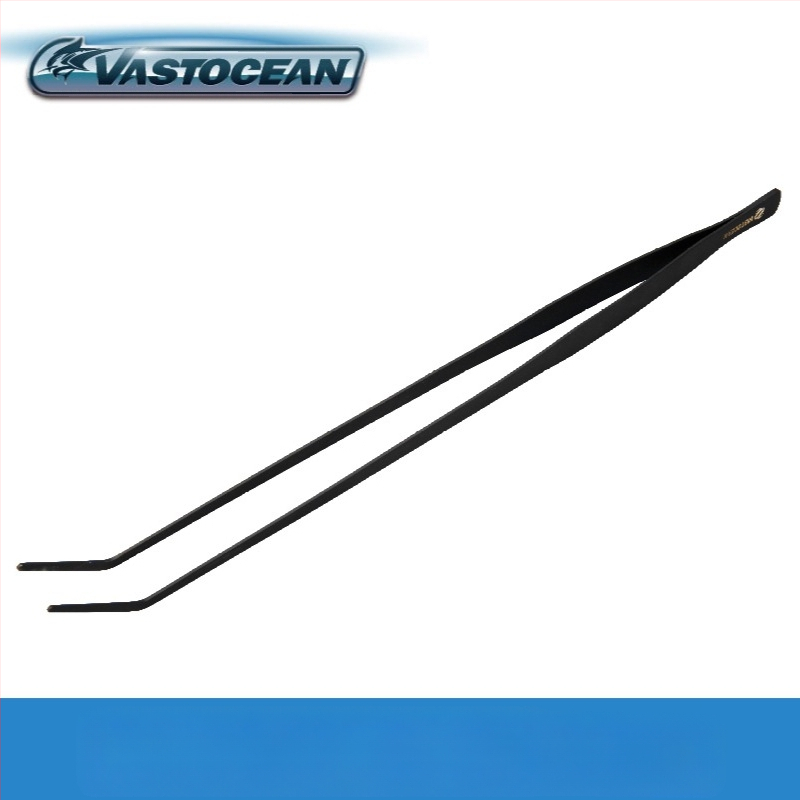 Instrumente pentru amenajare acvariu din oțel inoxidabil: pense din oțel, clemă de hrănire prelungită și foarfecă pentru plante acvatice