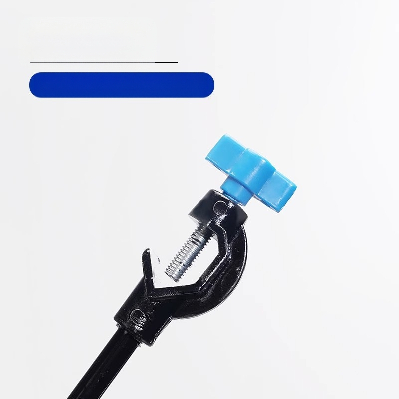 Laboratorijas tērauda statīvs ar gredzenveida turētāju un kolbu apkures stieņa atbalstam