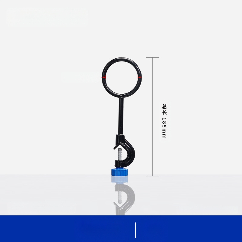 Laboratorijas tērauda statīvs ar gredzenveida turētāju un kolbu apkures stieņa atbalstam