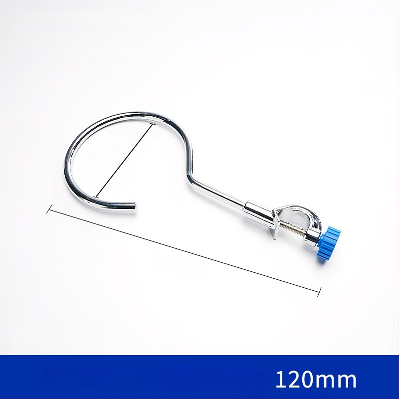 Laboratorijas tērauda statīvs ar gredzenveida turētāju un kolbu apkures stieņa atbalstam