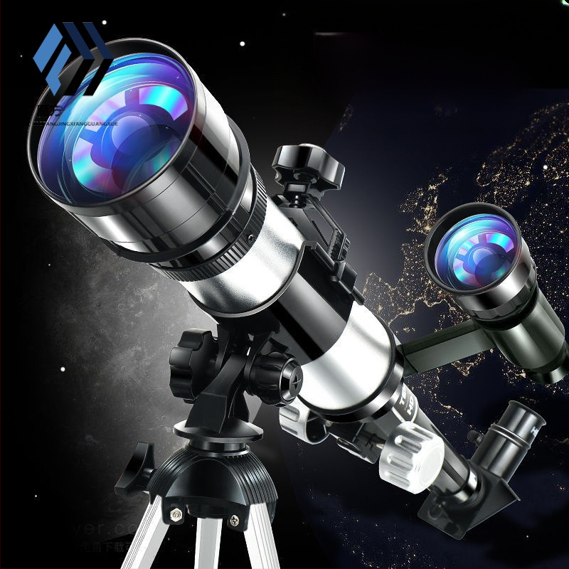 Vaikų įžanginis aukštos raiškos astronominis teleskopas žvaigždžių stebėjimo moksliniam komplektui, 7–14 metų, daugiafunkcis, be elektros
