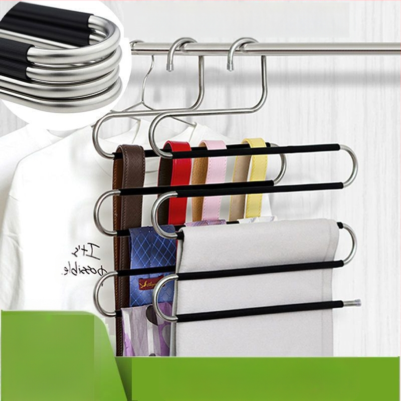 Roostevabast terasest mitmefunktsionaalne viie tasandiline pükste riiul – kaasaegne minimalistlik disain, sobib magamistuppa ja vannituppa, välja antud 2023. aastal