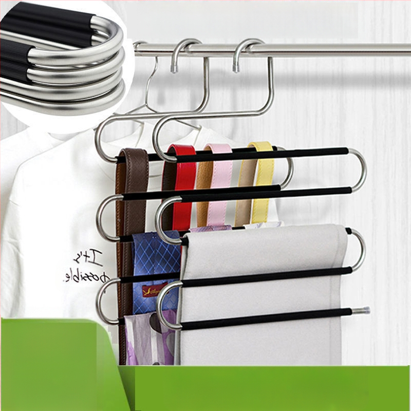 Roostevabast terasest mitmefunktsionaalne viie tasandiline pükste riiul – kaasaegne minimalistlik disain, sobib magamistuppa ja vannituppa, välja antud 2023. aastal