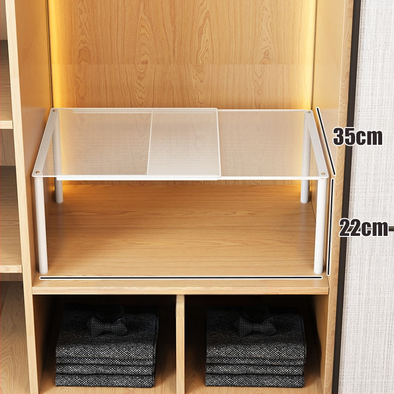 Kinyúló szekrény két polccal ruhatároláshoz – szénacél, egyszerű modern stílus, padlóra szerelés