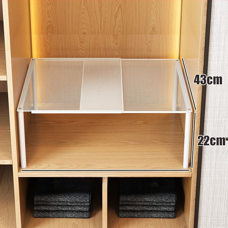 Kinyúló szekrény két polccal ruhatároláshoz – szénacél, egyszerű modern stílus, padlóra szerelés